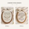 Hand-Embroidered Baby Memorial Hoop: Miscarriage and Infant Loss Keepsake