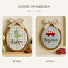Personalized Baby Name Embroidery Hoop: Custom Nursery Decor
