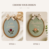Personalized Baby Name Embroidery Hoop: Custom Nursery Decor