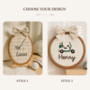Personalized Embroidered Baby Name Hoop: Baby Nursery Decor