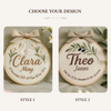 Floral Baby Name Embroidery Hoop: Personalized Nursery Decor with Swan