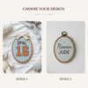 Custom Gingham Baby Name Hoop: Personalized Nursery Decor