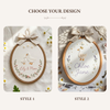 Personalized Baby Duck Embroidery Hoop: Floral Name Nursery Decoration