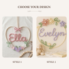 Handmade Floral Wire Name: Soft Pastel Baby Room Decor
