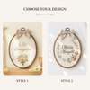 Custom Flower Embroidery Hoop: Nursery Wall Decor