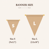 Custom Felt Pennant Flag: Personalized Name Room Decor