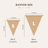 Personalized Canvas Pennant Flag: Custom Text Wall Banner