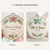 Blooming Couple Name Hoop: Floral Wedding Name Embroidery Hoop