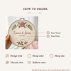 Blooming Couple Name Hoop: Floral Wedding Name Embroidery Hoop