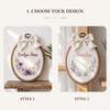 Baby Wildflower Keepsake Hoop: Garden Blossom Name Hoop