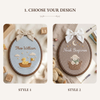 Personalized Baby Duckling Oval Hoop: Custom Name Nursery Decor
