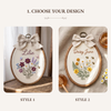 Personalized Baby Name Flower Hoop: Custom Floral Nursery Name Sign