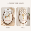 Personalized Hand-Embroidered Fairytale Name Hoop: Carousel Horse Nursery Decor