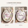 Floral Wreath Baby Name Sign: Personalized Nursery Decor for Baby