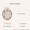 Embroidered Goose Floral Wreath Hoop: Duck Nursery Decor