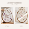 Personalized Botanical Nursery Decor: Hand Embroidered Wildflower Hoop Art