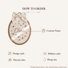 Personalized Botanical Nursery Decor: Hand Embroidered Wildflower Hoop Art