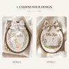 Hand-Embroidered Duckling Hoop: Custom Baby Room Decor