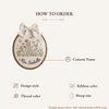 Wildflower Butterfly Name Hoop: Elegant Floral Baby Sign