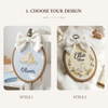 Embroidered Duck Nursery Decor: Custom Oval Wood Hoop Art
