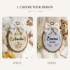 Wildflower Embroidery Hoop: Custom Oval Nursery Decor