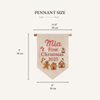 Custom Holiday Embroidered Banner – Custom Baby Name Embroidery