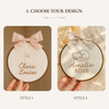Embroidered Baby Name Hoop, Floral Nursery Decor, Personalized Gift