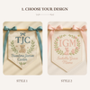 Personalized Embroidered Baby Name Banner: Handmade Nursery Decor