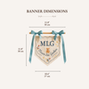 Hand-Embroidered Baby Name Banner: Floral & Animal Nursery Decor