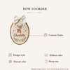 Little Deer & Bunny Embroidery Hoop: Gentle Forest Friends Baby Hoop