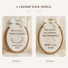 Personalized Infant Loss Ornament: Custom Embroidered Baby Name Memorial
