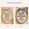 Hand Embroidered Name Hoop: Baby Nursery Decor