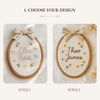 Embroidered Baby Name Sign: Baby Shower Embroidery Hoop