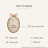 Personalized Floral Baby Name Embroidery Hoop: Goose & Vintage Duck