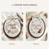 Personalized Hand-Embroidered Name Hoop: Artist Hobby Keepsake