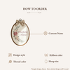 Hand-Embroidered Floral Name Hoop: Nursery Decor
