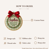 Hand-Embroidered Baby's First Christmas Ornament: Personalized Keepsake