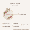 Hand-Embroidered Floral Name Hoop: Soft Blossom Design