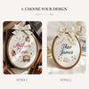 Hand-Embroidered Storybook Name Hoop: Personalized Nursery Decor keepsake