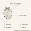 Handmade Dreamy Sky Embroidery: Personalized Baby Name Hoop