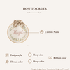 Handmade Flower Wreath Embroidery: Personalized Baby Name Hoop