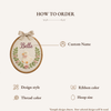 Personalized Duckling Name Hoop: Hand-Embroidered Nursery Decor Keepsake