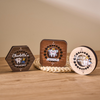 Personalized Baby First Tooth and Hair Keepsake Box, Engraved Wooden Memory Box