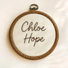 Personalized Baby Name Embroidery Hoop: Custom Nursery Decor