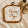 Personalized Baby Name Embroidery Hoop: Custom Nursery Decor