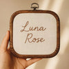 Personalized Baby Name Embroidery Hoop: Custom Nursery Decor