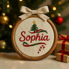 Personalized Embroidered Baby's First Christmas Ornament: Custom Keepsake