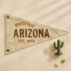 Custom Canvas Pennant Flag: Personalized Wall Banner, Nursery Decor