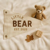Canvas Baby Name Pennant: Custom Flag Banner, Nursery Room Wall Decor