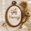 Custom Embroidered Baby Name Hoop: Nursery Wall Decor, Newborn Gift